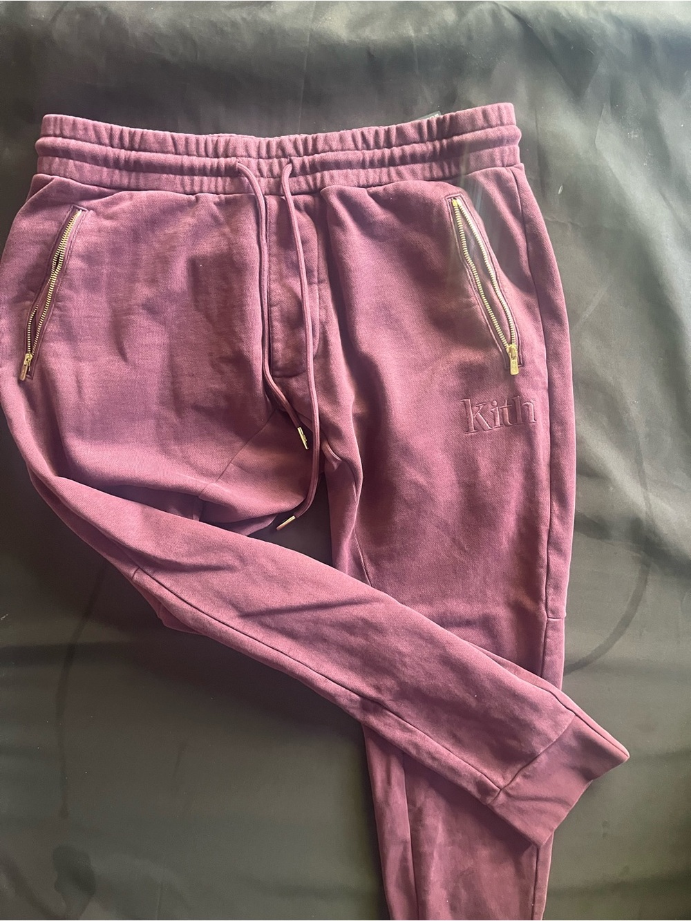 Kith  Plum/Purple Jogger Sweatpants with Zip Pockets